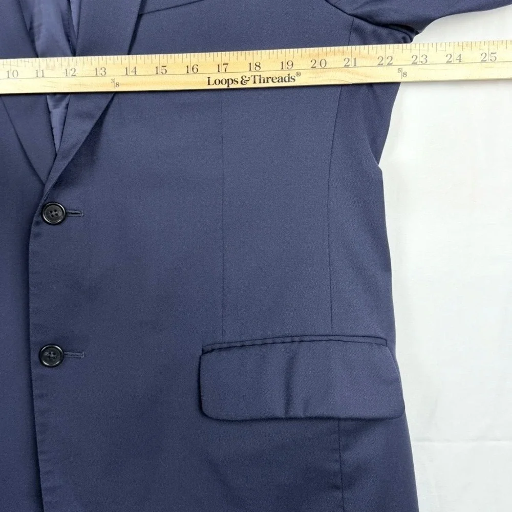 Jos A Bank Signature Navy Suit 2 Piece 43R 37x32 Wedding Executive Professional
